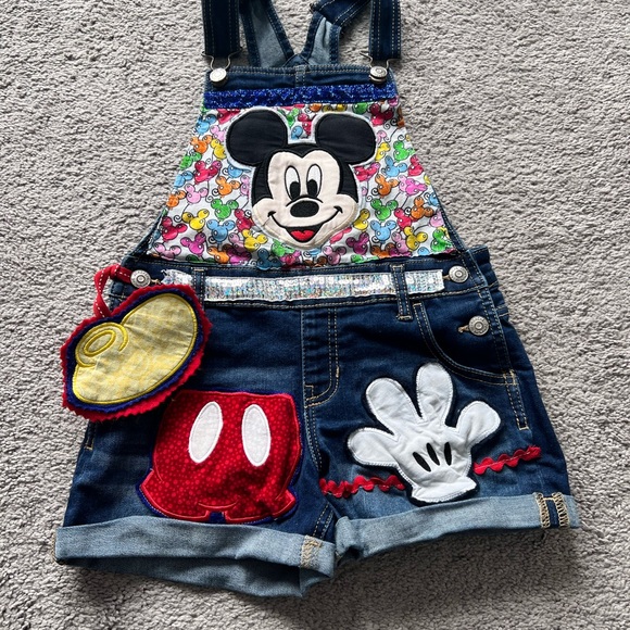Semi custom Disney Mickey Overalls 7/8 - Picture 2 of 2